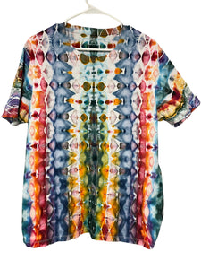 Tie Dye Short Sleeve T-Shirt - Size L 100% Supima Cotton