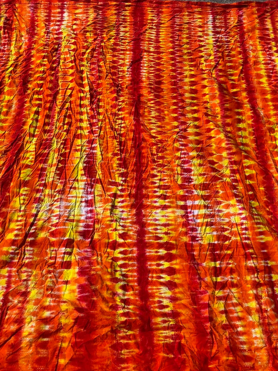 TIE-DYE MASK, Red, Orange Yellow Tie-Dye Mask, Double Layer Mask, Reusable Face Cover, Organic Cotton Mask, Comfortable, Washable Face Mask