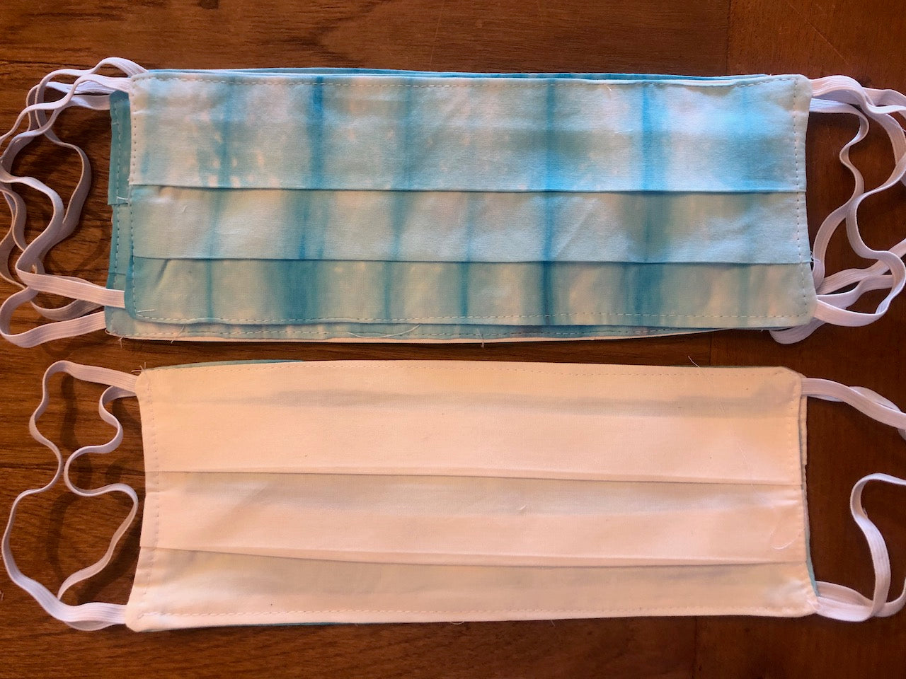 TIE-DYE MASK, Baby Blue Tie-Dye Mask, Double Layer Mask, Reusable Face Cover, Organic Cotton Mask, Comfortable, Washable Face Mask