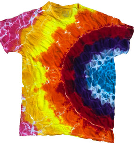 Tie Dye Short Sleeve T-Shirt - Size XL 100% Cotton