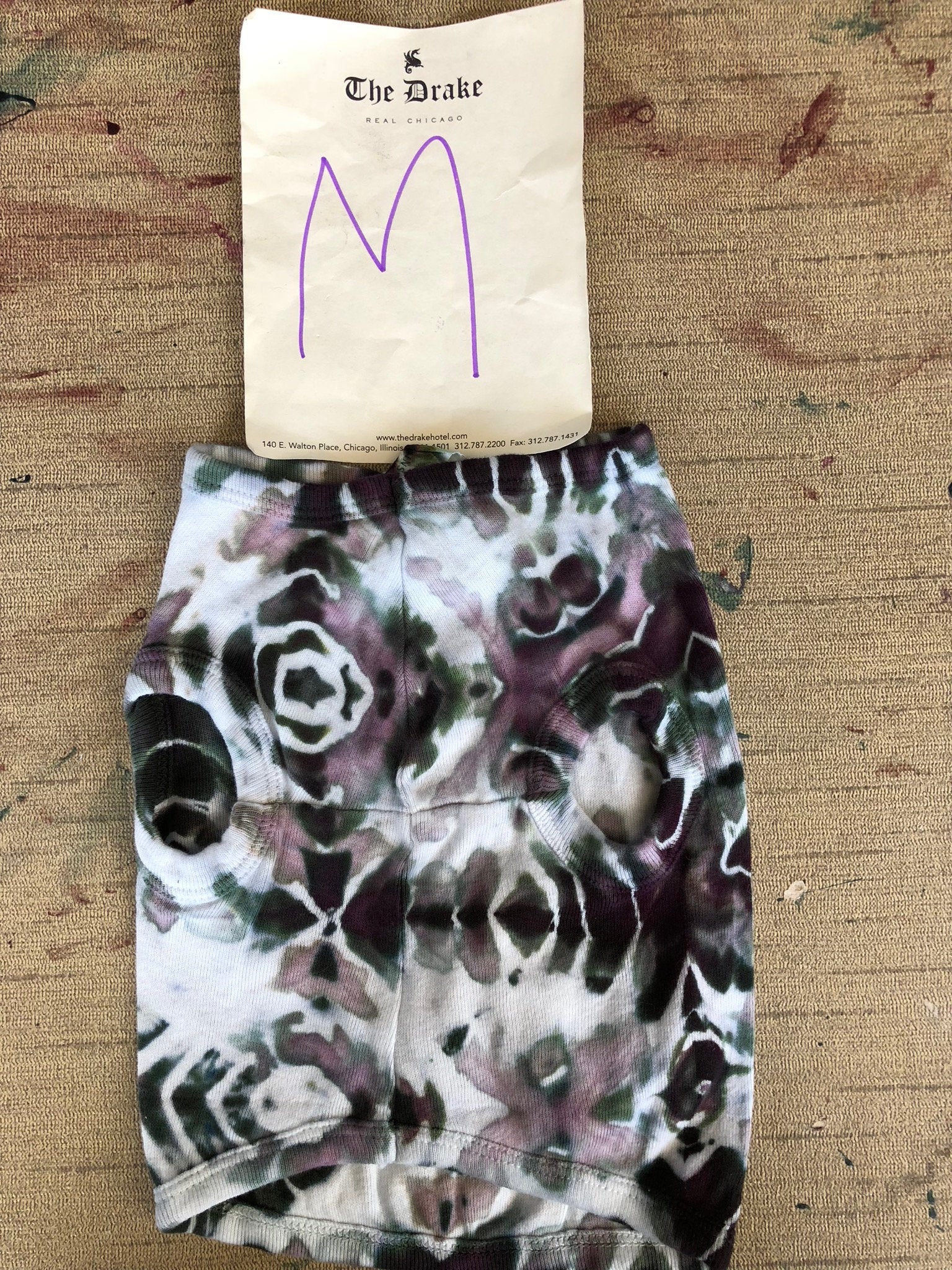 Tie Dyed Dog Shirt in Size M