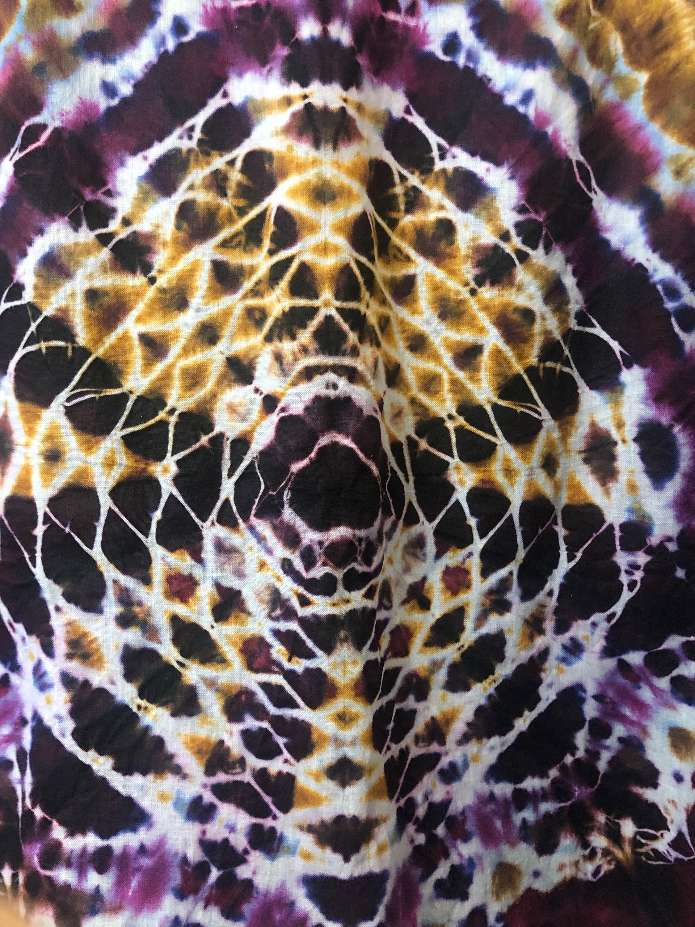 Men's Linen Long Sleeve Tie Dyed Shirt - 2XL
